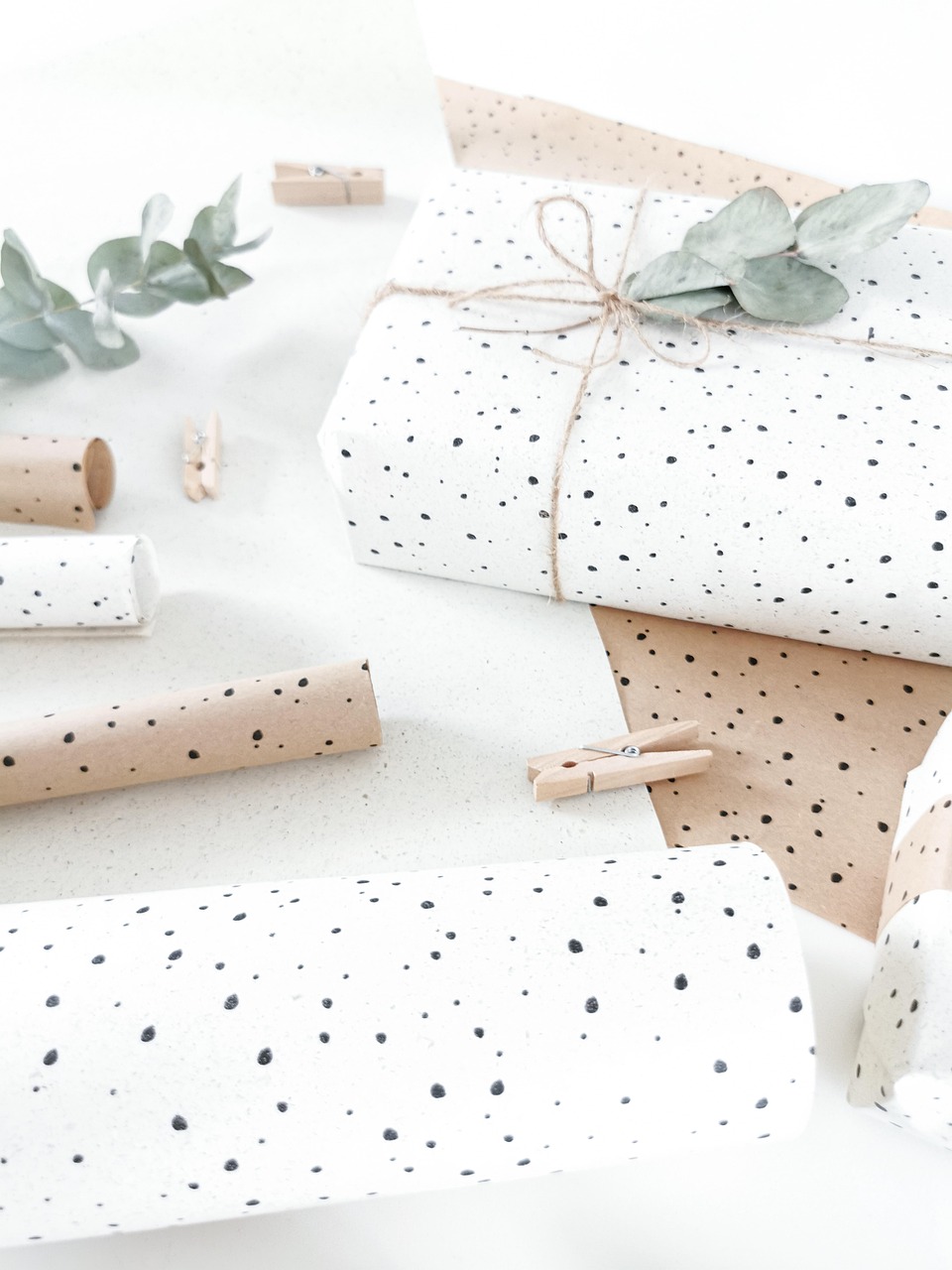 paper, gift, packing up, eucalyptus, dots, dots paper, gift wrap, wrapping paper, surprise, birthday gift, beautiful wallpaper, present, happy mothers day, stationary, background